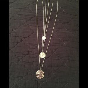 Three Row Paillette Graduated Pendant